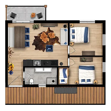 Stylish Loft With Mountain View Near The Apartment